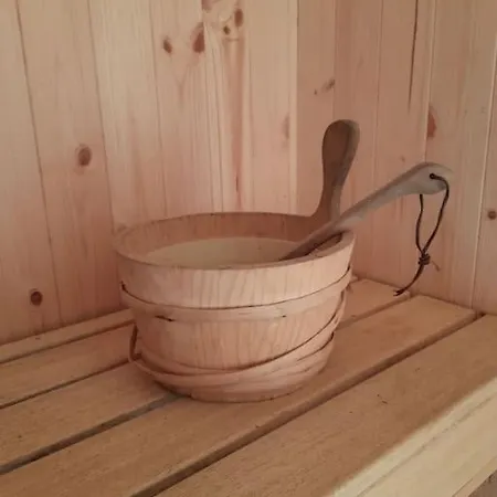 Delightful Log , With Sauna Apartment