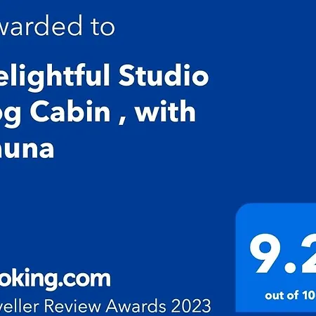 Delightful Log , With Sauna Apartment